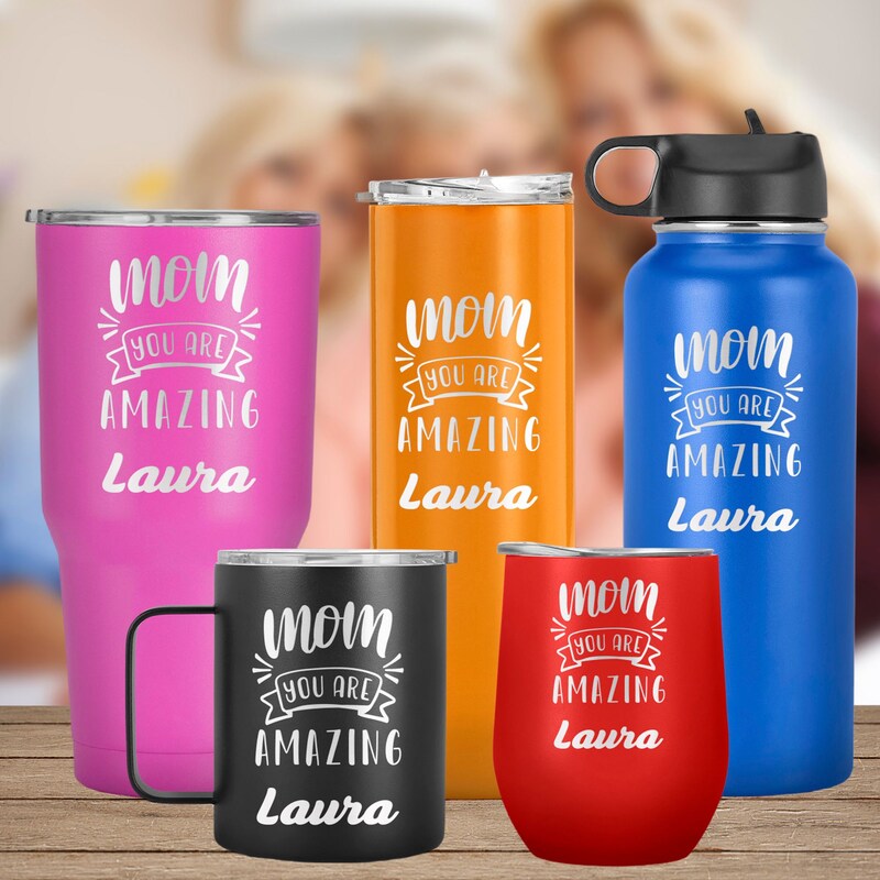 Mom, You Are Amazing: Keeping You Hydrated and Reminding You of Your Strength Every Day, Mother's Day, Gift For Mom, Mothers day Present